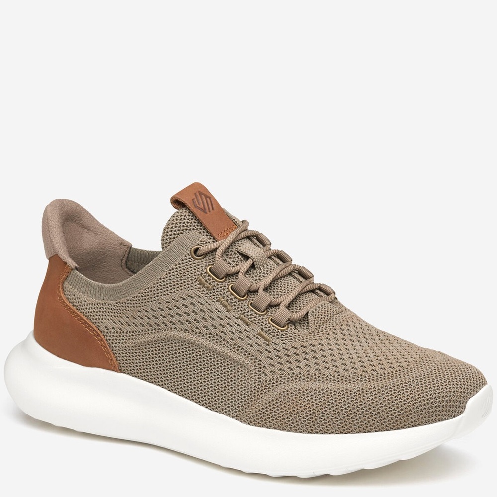 Johnston & Murphy Amherst 2.0 Knit Plain Toe men's sneakers in taupe sz 11.5